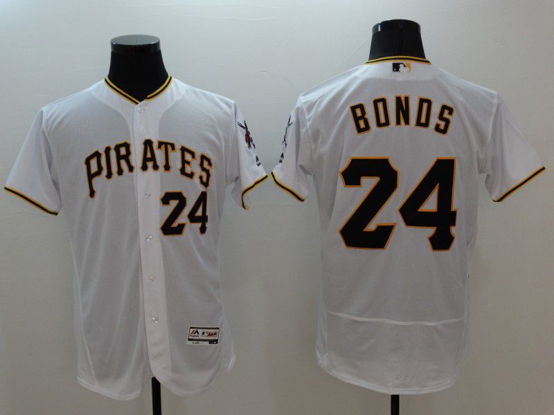 Men Pittsburgh Pirates 24 Bonds White Elite Nike 2022 MLB Jersey